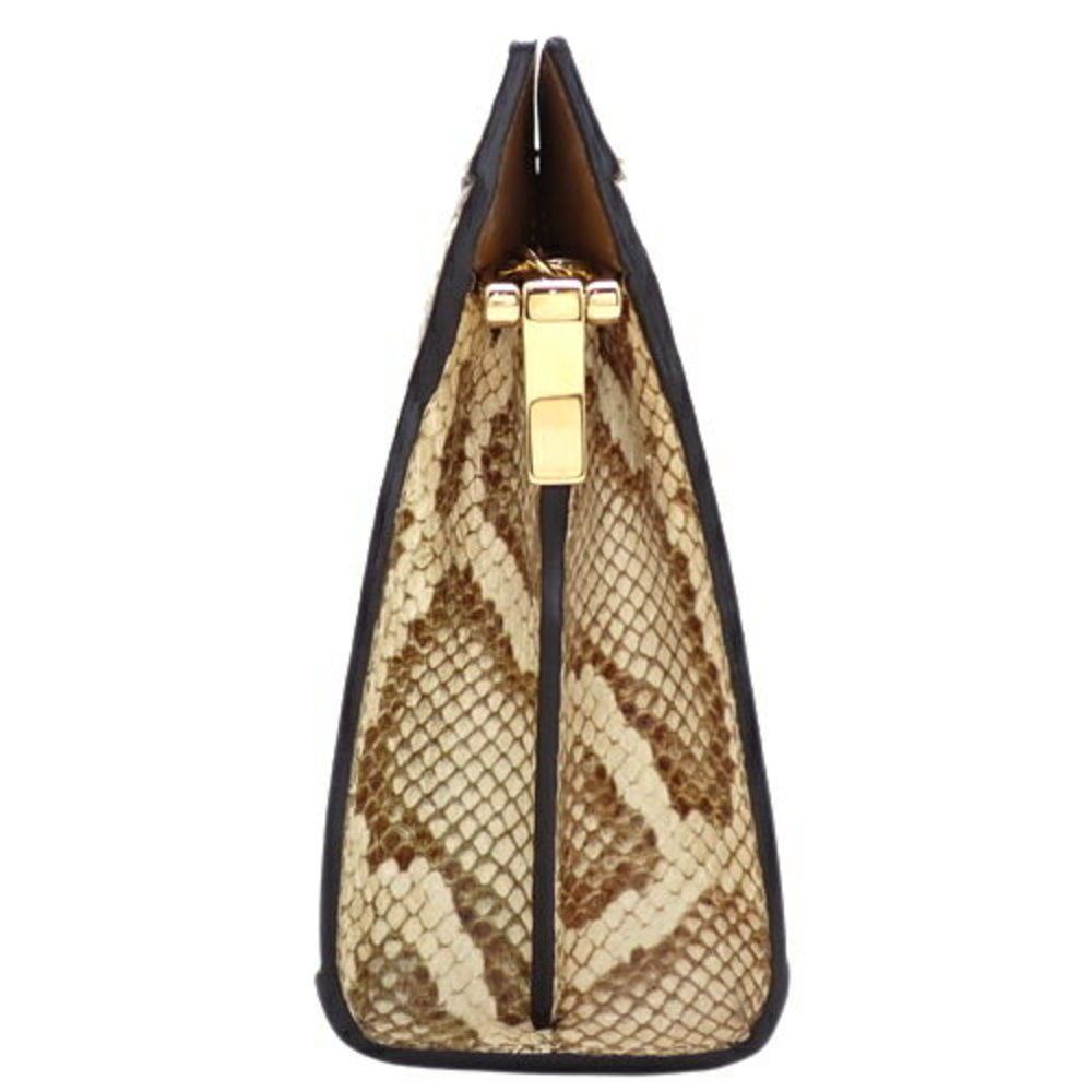 Ophidia GG Small Double GG Webline Raffia Python Beige Gold Hardware - Picture 3 of 6